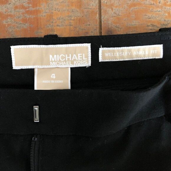 Michael Kors Wellesley Ankle Fit Black Pants - Picture 5 of 5